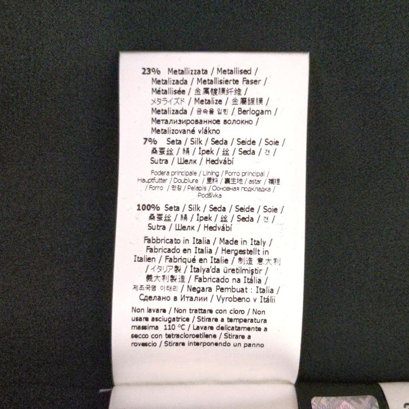 Fendi Dress Size 36 S Beautiful Women's - Black And Silver Open Collar Long