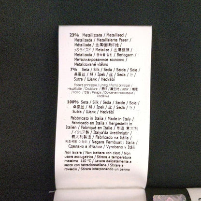 Fendi Dress Size 36 S Beautiful Women's - Black And Silver Open Collar Long