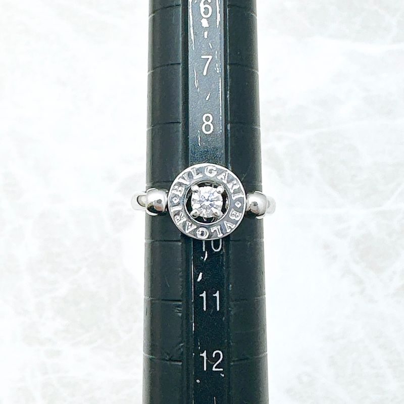 Bvlgari Diamond White Gold Ring 49 Approx 9 U
