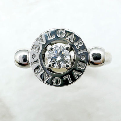 Bvlgari Diamond White Gold Ring 49 Approx 9 U