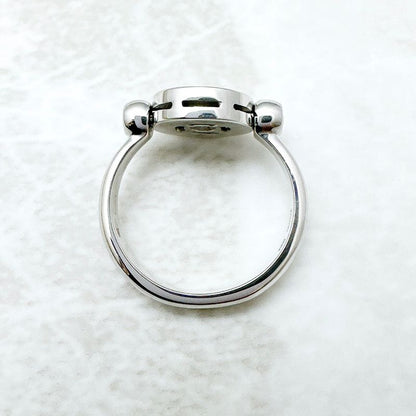 Bvlgari Diamond White Gold Ring 49 Approx 9 U