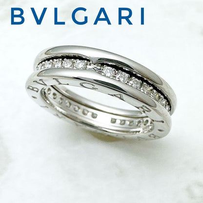 Bvlgari B-zero1 Full Diamond White Gold Ring 51 Approx 10.5 U