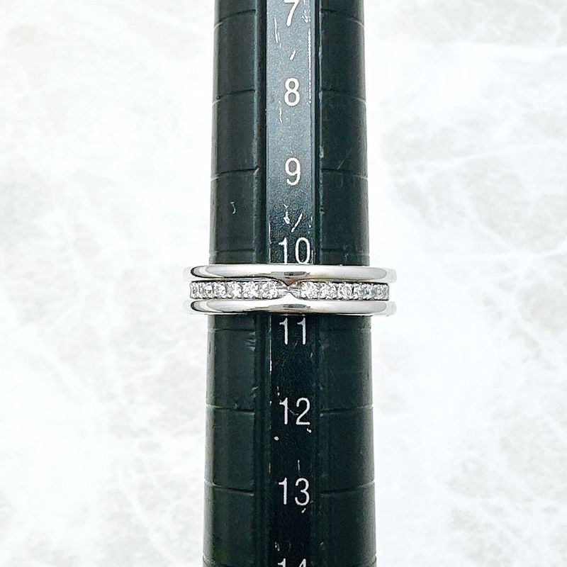 Bvlgari B-zero1 Full Diamond White Gold Ring 51 Approx 10.5 U