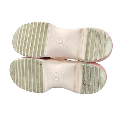 Louis Vuitton Sneakers 38 1/2 Women - Light Pink And Pink Leather