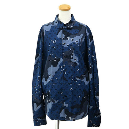 Louis Vuitton Camo DNA Océan Monogram Long Sleeve Shirt Size S Navy