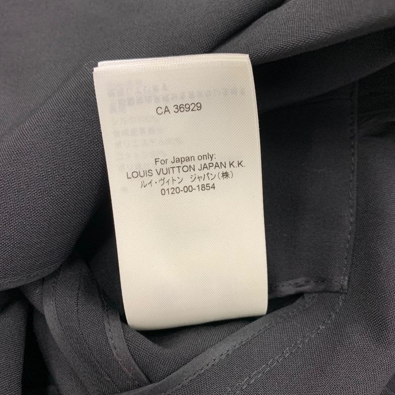 Louis Vuitton Dress Black Brown Tailored Monogram Wool