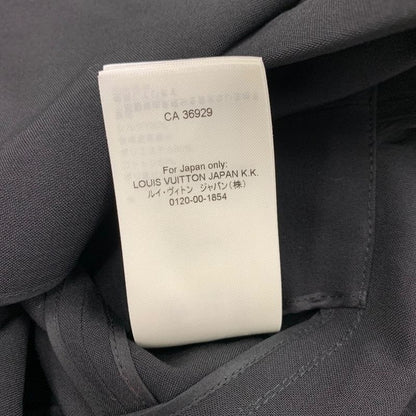 Louis Vuitton Dress Black Brown Tailored Monogram Wool