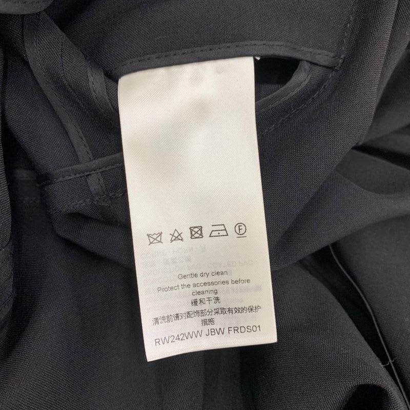 Louis Vuitton Dress Black Brown Tailored Monogram Wool
