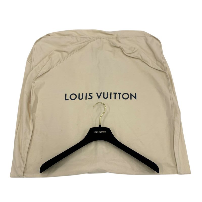 Louis Vuitton Dress Black Brown Tailored Monogram Wool