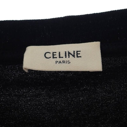 Celine Logo Cropped T-shirt S 2x761501f Short Sleeve T-shirt Crew Neck Mini