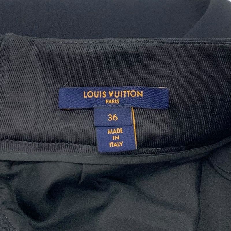 Louis Vuitton Bottoms Black Silver Monogram Beads Rhinestone Mini Skirt