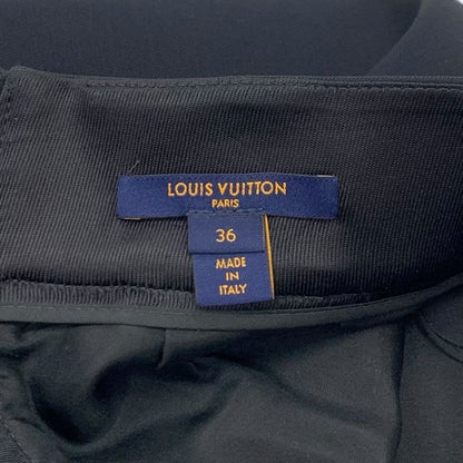 Louis Vuitton Bottoms Black Silver Monogram Beads Rhinestone Mini Skirt