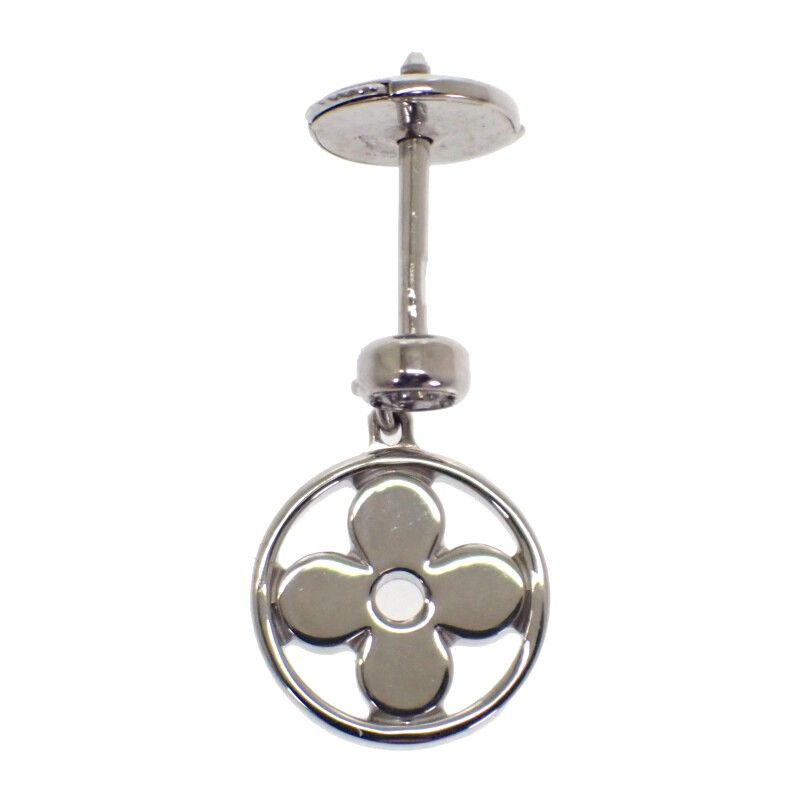 Louis Vuitton Pus Monogram Idylle Q96167 Earrings 18K White Gold White Gold