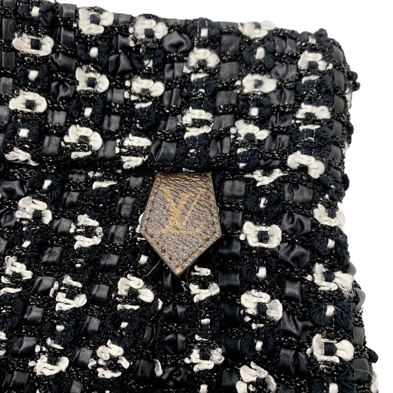 Louis Vuitton Bottoms Black White Silver Monogram Middle Skirt