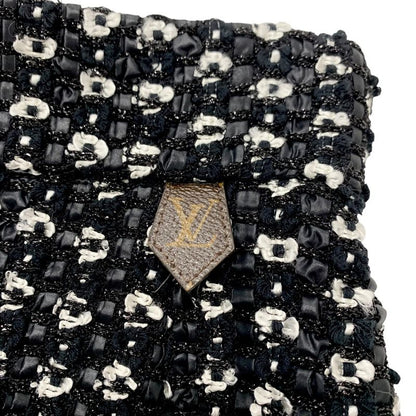 Louis Vuitton Bottoms Black White Silver Monogram Middle Skirt