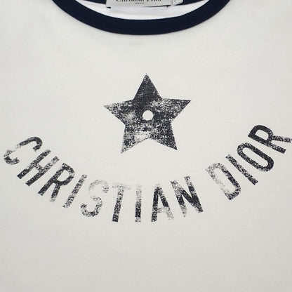Christian Dioriviera XS 543t07a4537_x0883 Short Sleeve T-shirt Crew Neck Cotton