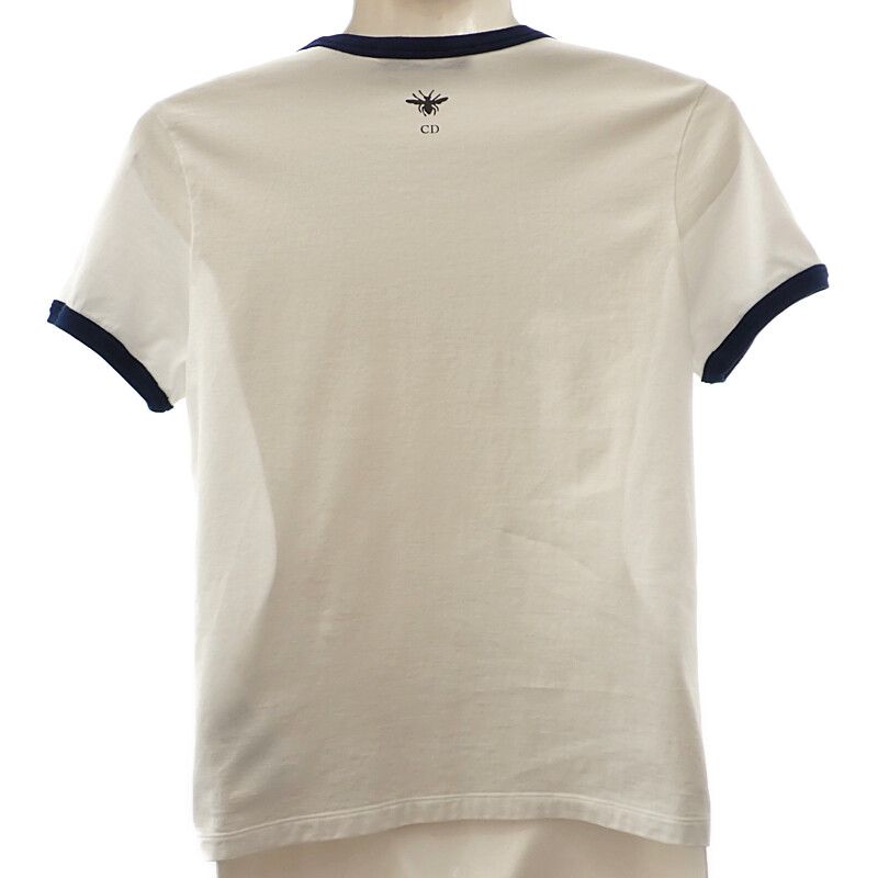 Christian Dioriviera XS 543t07a4537_x0883 Short Sleeve T-shirt Crew Neck Cotton