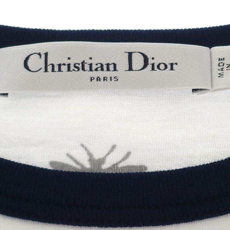 Christian Dioriviera XS 543t07a4537_x0883 Short Sleeve T-shirt Crew Neck Cotton