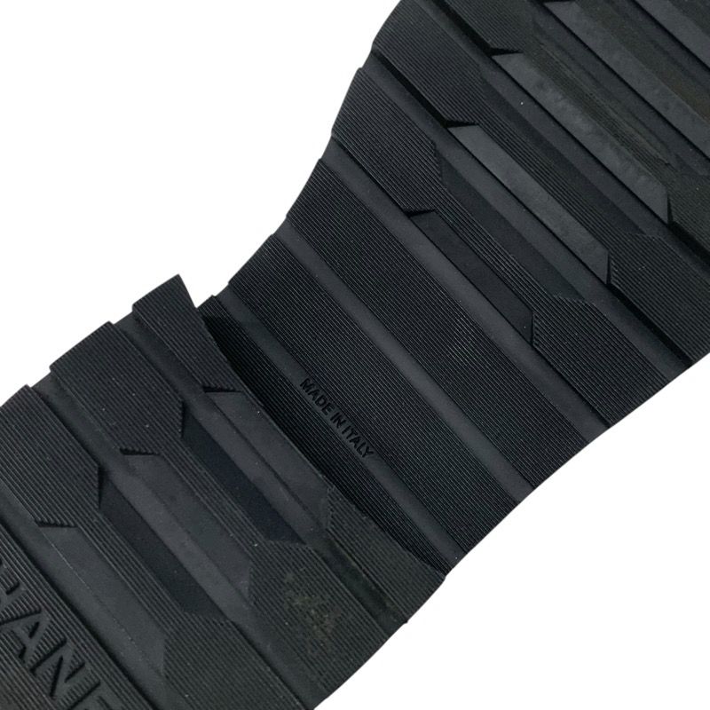 Chanel Boots Short Boots Shoes Fabric Black Gold Matelasse Here Mark Lace Up