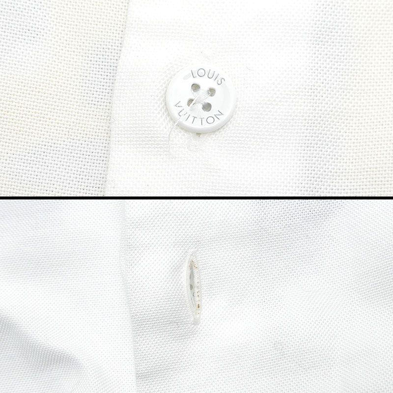 Louis Vuitton NIGO Collaboration Long Sleeve Shirt L Printed Taiga - White