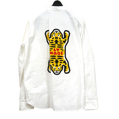 Louis Vuitton NIGO Collaboration Long Sleeve Shirt L Printed Taiga - White