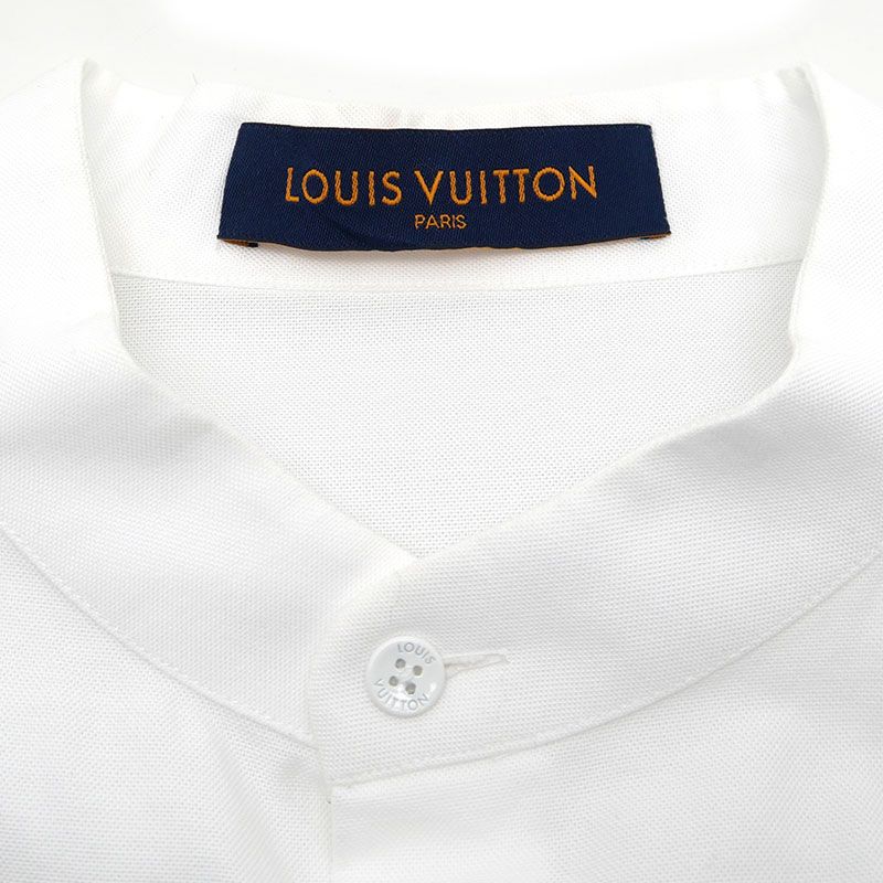 Louis Vuitton NIGO Collaboration Long Sleeve Shirt L Printed Taiga - White