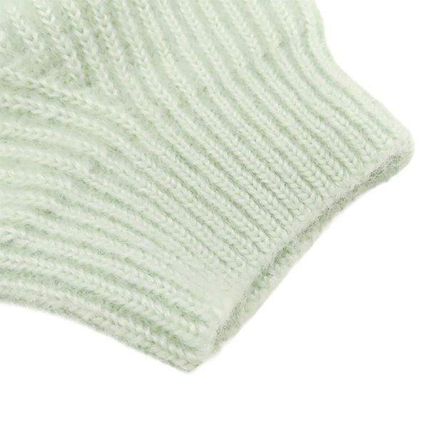 Celine Cardigan Mohair Short Sleeve Knit Mohair Silk Mint Green M Mohair Silk