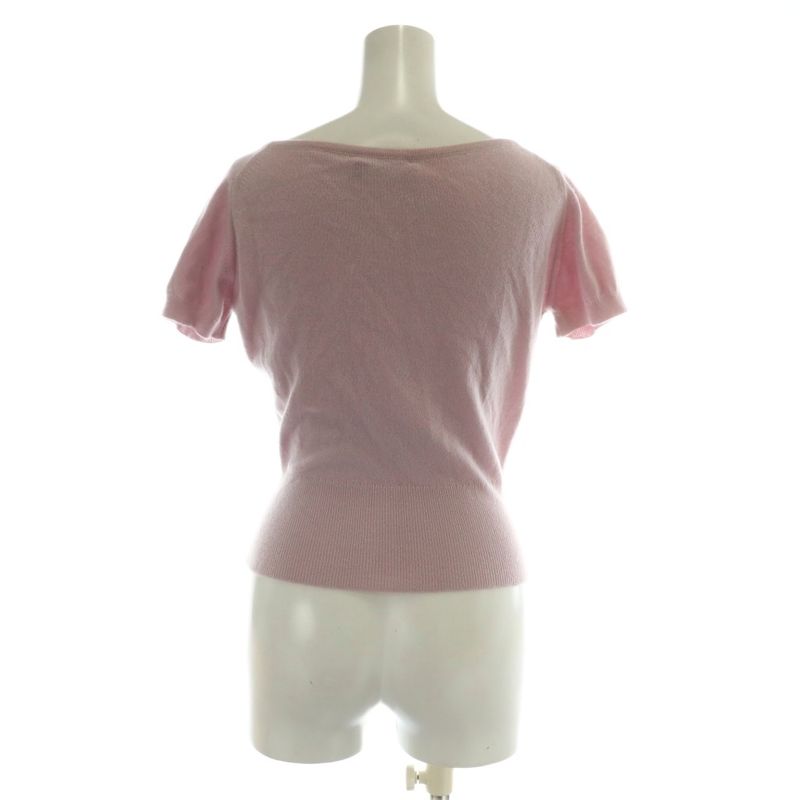 Christian DIOR Boutique Ensemble Knit Cardigan Cashmere Long Short Sleeve Crew