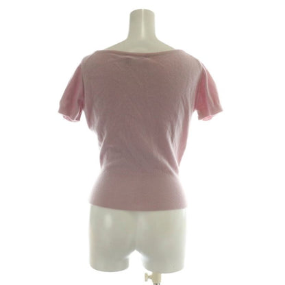 Christian DIOR Boutique Ensemble Knit Cardigan Cashmere Long Short Sleeve Crew