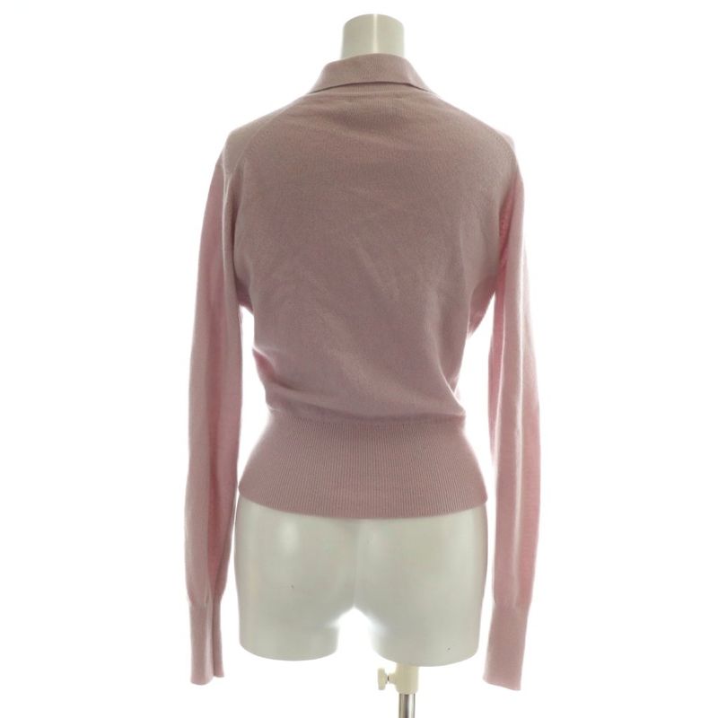Christian DIOR Boutique Ensemble Knit Cardigan Cashmere Long Short Sleeve Crew