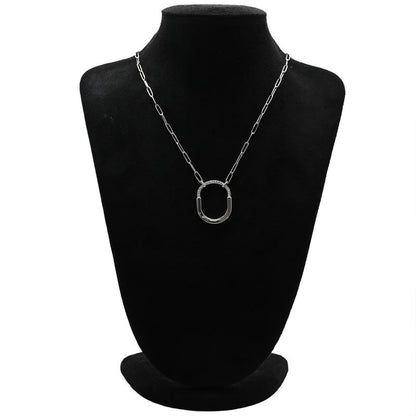 Tiffany & Co Tiffany & Co Necklace Lock Pendant White Gold T&co Au750 18k