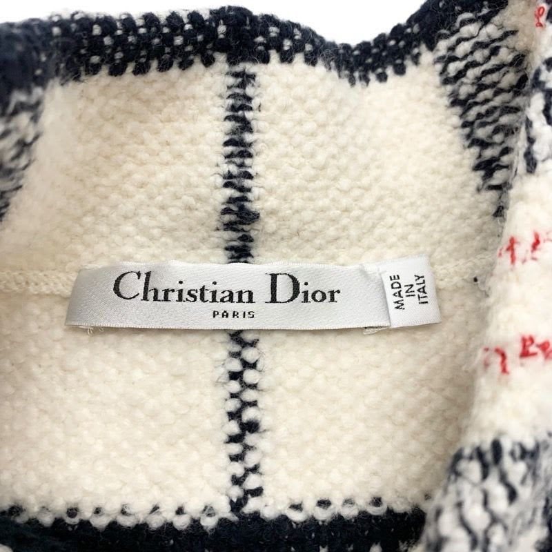 Christian Dior Outerwear White Navy Red Jacket Check Logo Short Length