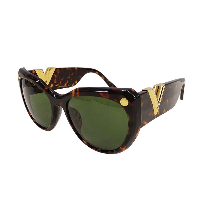 Louis Vuitton Sunglasses Ladies Brand Plastic My Fair Lady Brown Z0904e Size