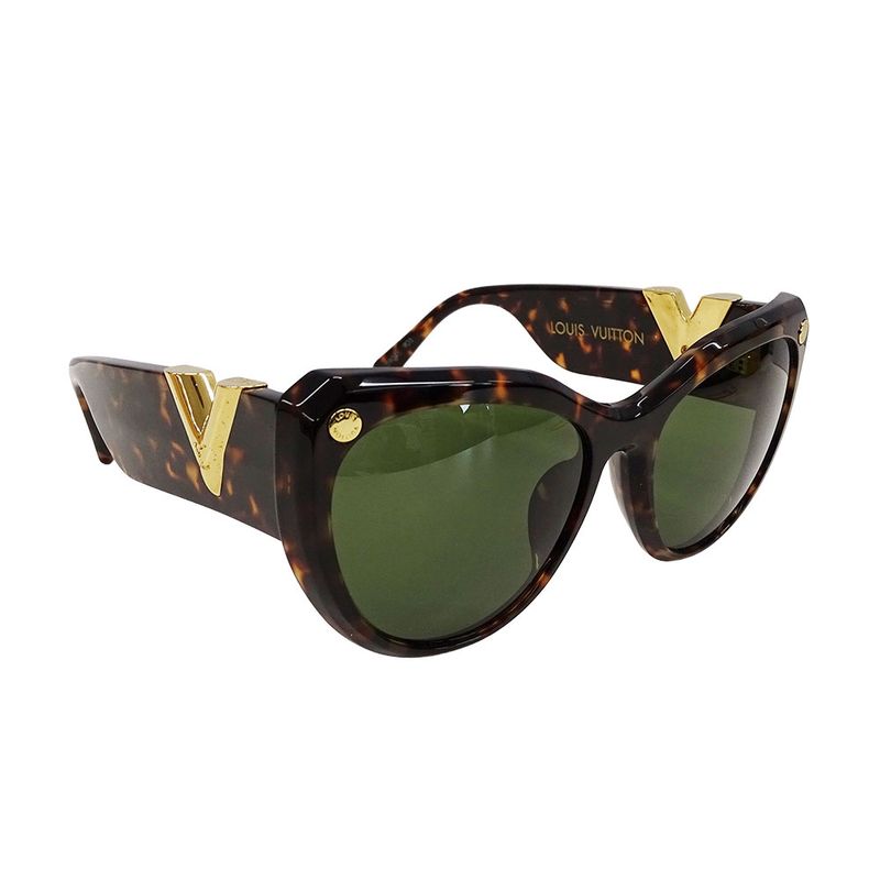 Louis Vuitton Sunglasses Ladies Brand Plastic My Fair Lady Brown Z0904e Size