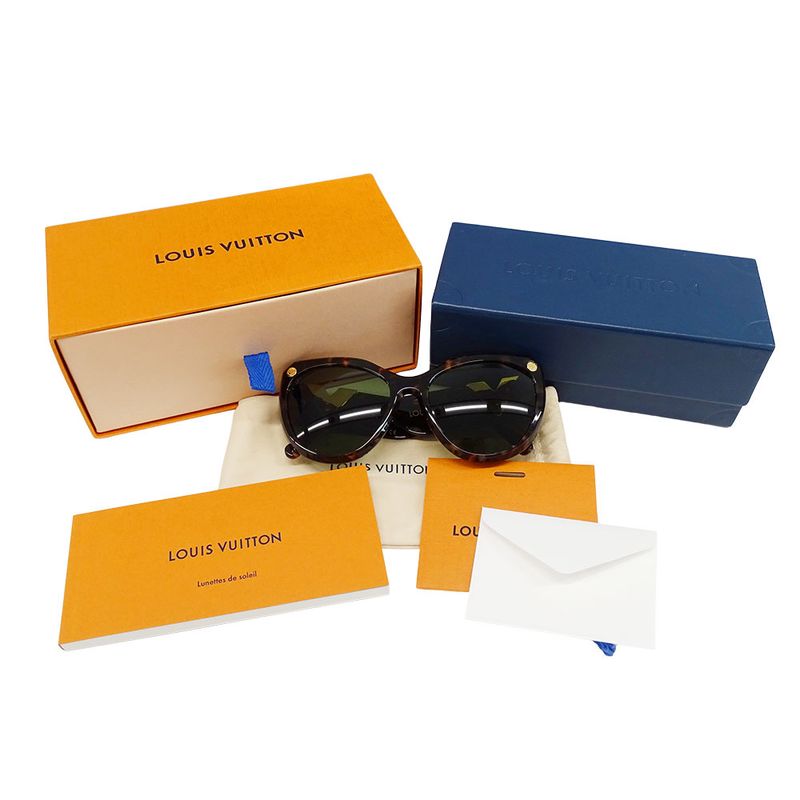 Louis Vuitton Sunglasses Ladies Brand Plastic My Fair Lady Brown Z0904e Size