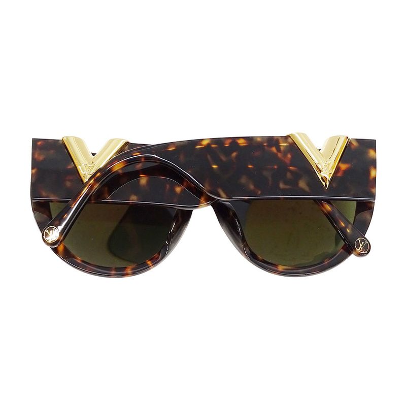 Louis Vuitton Sunglasses Ladies Brand Plastic My Fair Lady Brown Z0904e Size