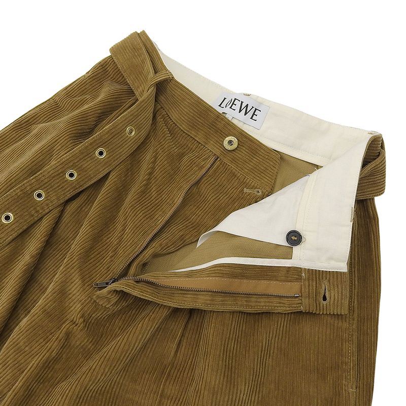 Loewe Beautiful Cotton Baggy Wide Pants Bottoms Men's Brown 44 H526y04w69 44