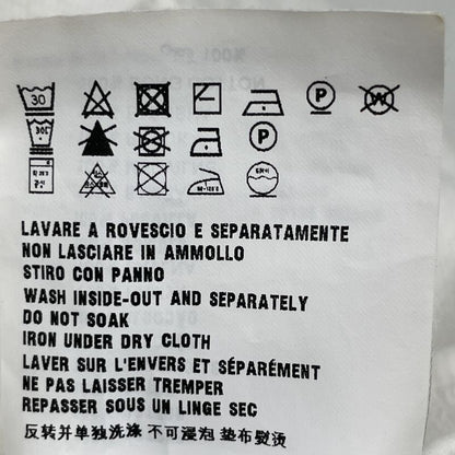 Prada White 138590 Triangle Cropped Zip Up Hoodie M