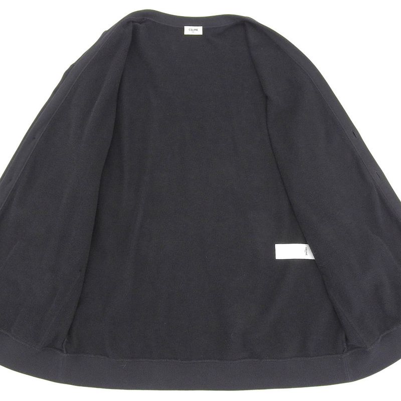 Celine Back Logo Cardigan Top Men's Black XS 2y672670q XS