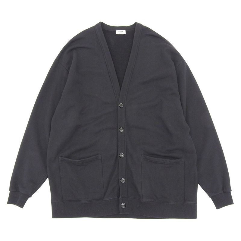 Celine Back Logo Cardigan Top Men's Black XS 2y672670q XS