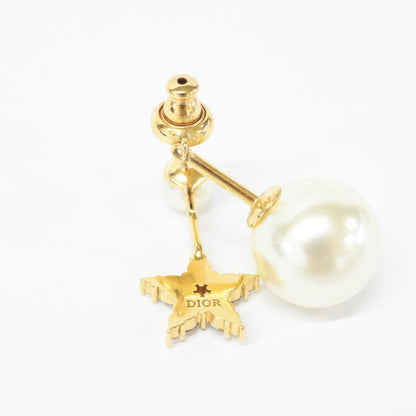 Christian DIOR Tribal Rhinestone/resin Pearl Star Single Ear Single