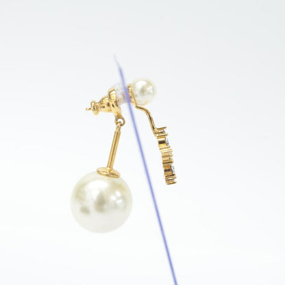 Christian DIOR Tribal Rhinestone/resin Pearl Star Single Ear Single