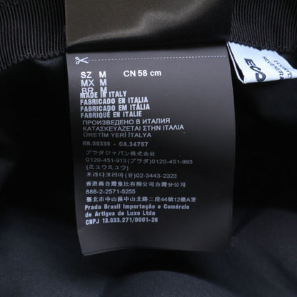 Prada2hc137 Re-nylon Triangle Logo Plate Bucket