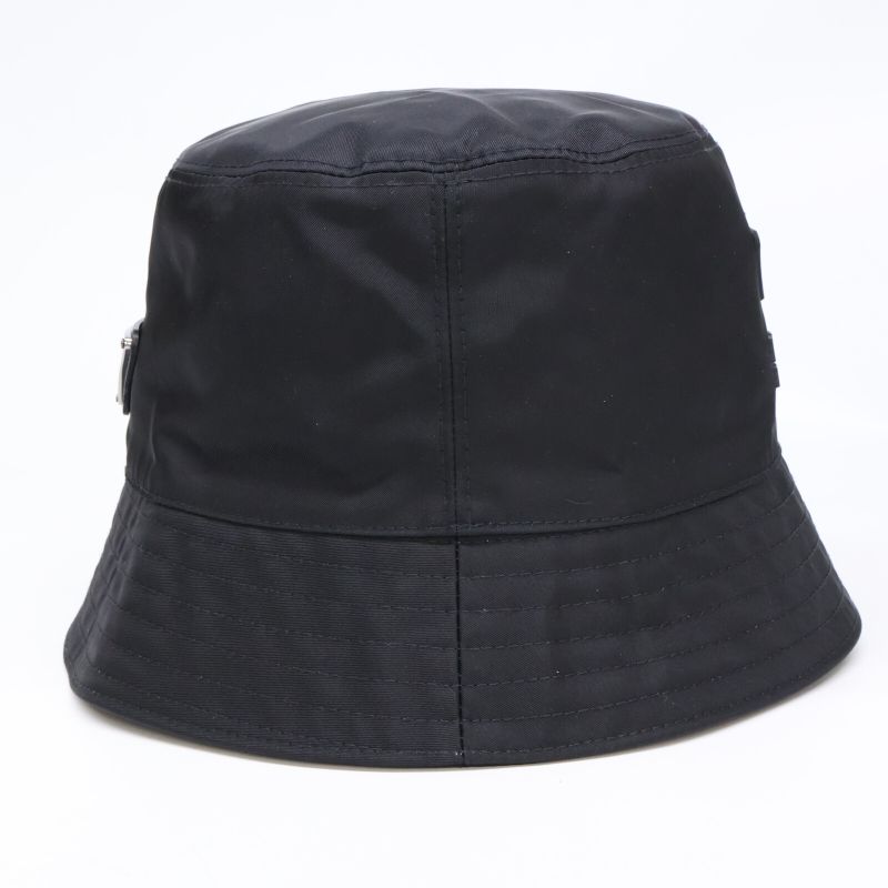 Prada2hc137 Re-nylon Triangle Logo Plate Bucket