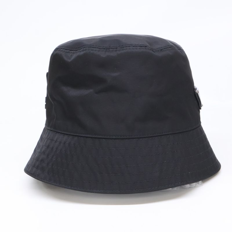 Prada2hc137 Re-nylon Triangle Logo Plate Bucket