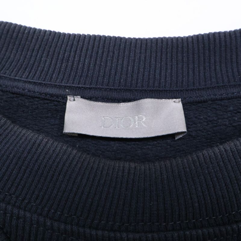 DIOR Navy 043j655a0531 Atelier Cotton Sweatshirt XL
