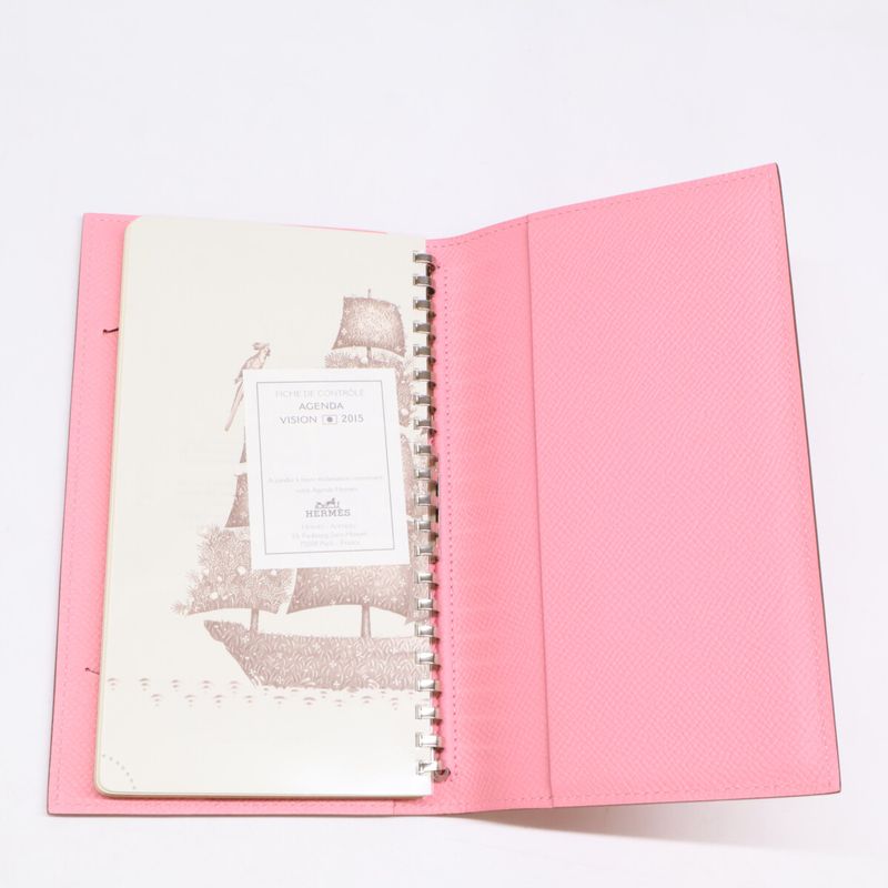 Hermes agenda Cabas - Vision II □R Engraved Chevre Notebook Cabas