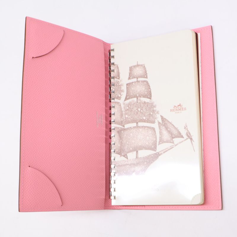 Hermes agenda Cabas - Vision II □R Engraved Chevre Notebook Cabas