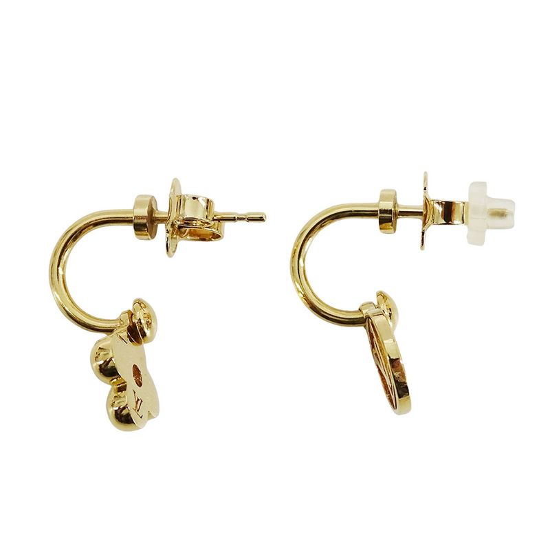 Louis Vuitton Earrings Women's Branded Monogram Earrings Blooming Gold M64859