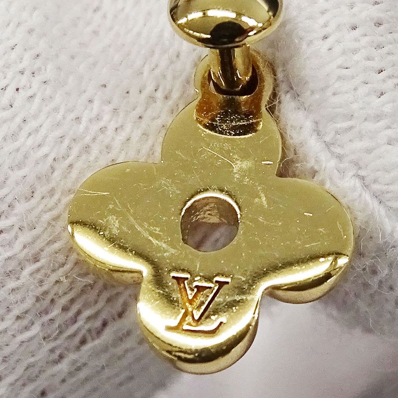 Louis Vuitton Earrings Women's Branded Monogram Earrings Blooming Gold M64859